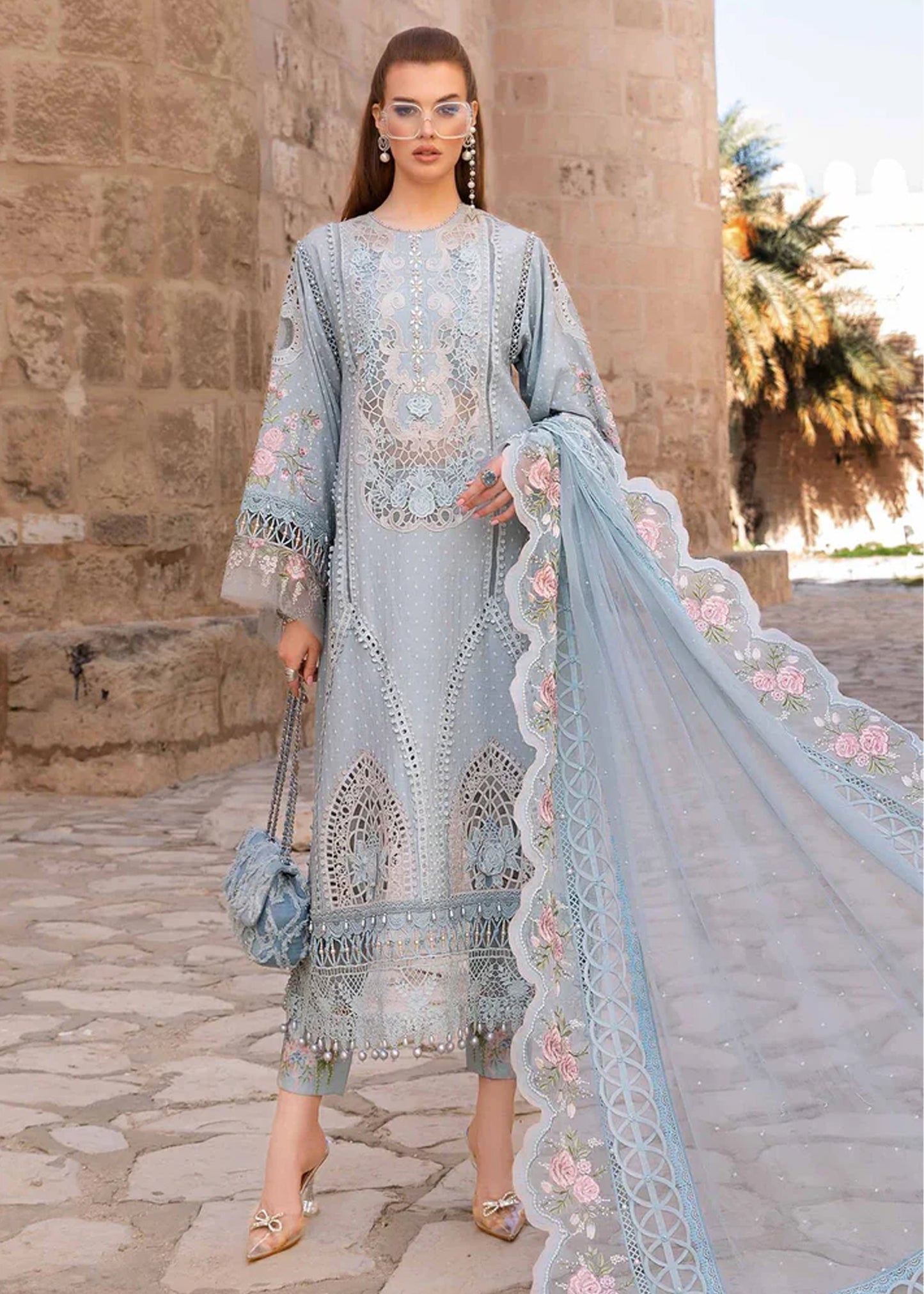 Maria B SUMMER LUXURY THREE PIECE LAWN C-204 EID SPECIAL SALE