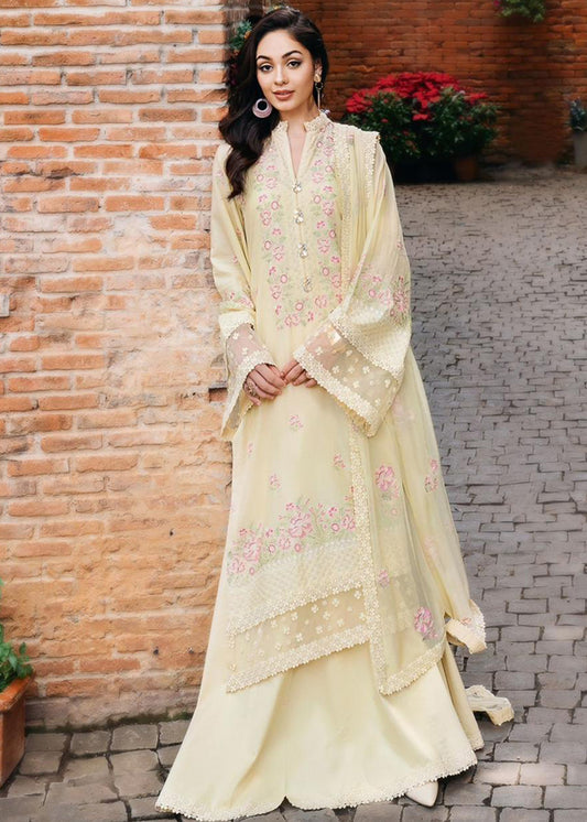 QALAMKAR EMBROIDERED LAWN THREE PIECE - A811