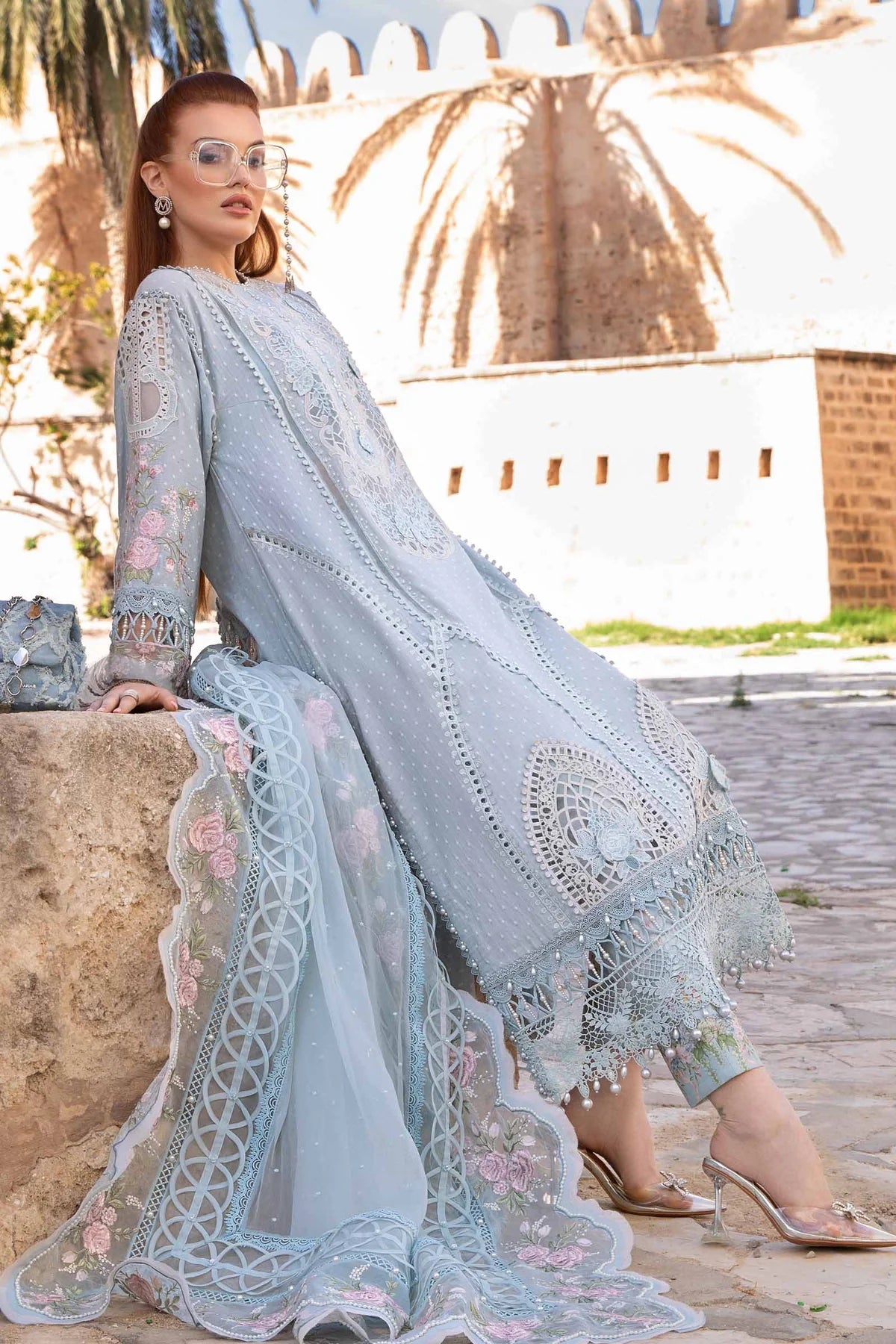 Maria B SUMMER LUXURY THREE PIECE LAWN C-204 EID SPECIAL SALE